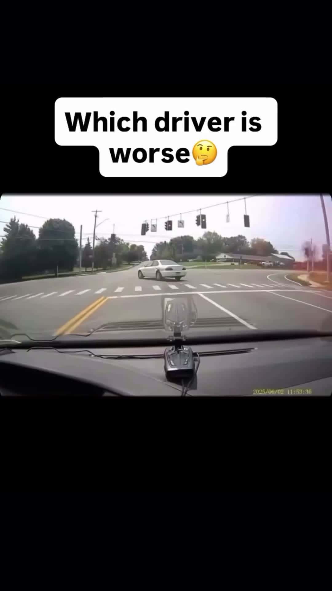 Cover for That was pretty bad, cam car driver making the white car look a good driver😂😂 #carcrash #carcrashes #baddriver #car #carlifestyle#TrueCrime 