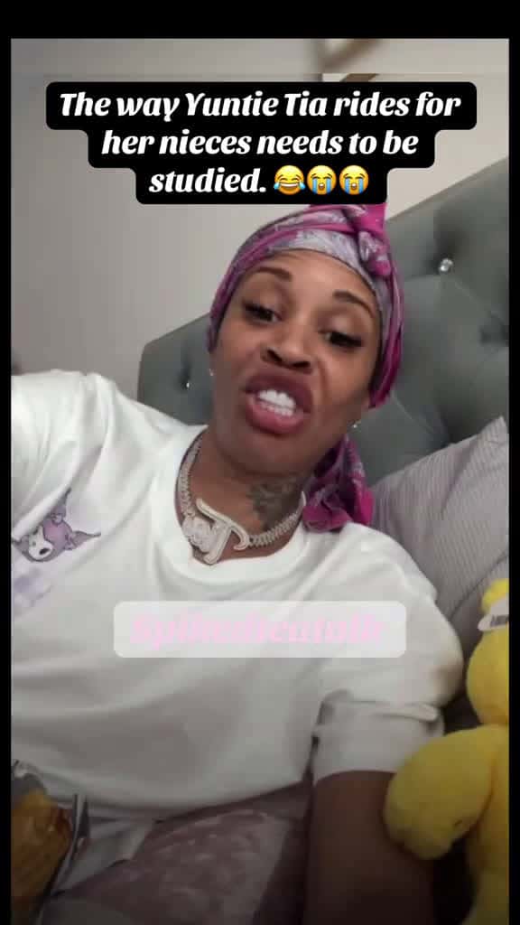 Cover for The way Yuntie rides for her nieces needs to be studied. #yuntietia #tiakemp #viral #fyp #viralvideo #spikedteatalk