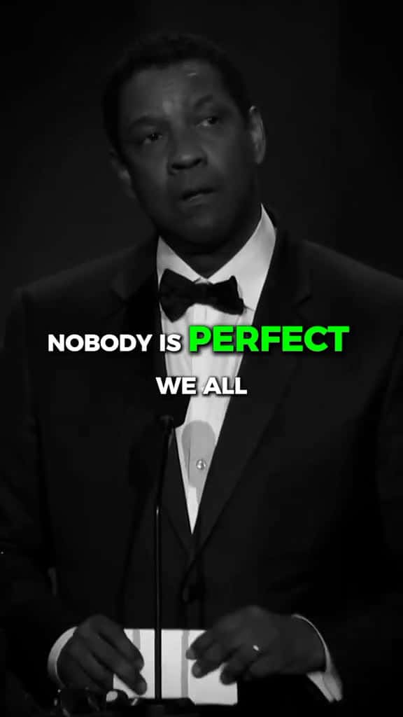 Cover for Nobody is Perfect... Denzel Washington Best Motivational Advice motivationalvideos motivat 54239 #trend
