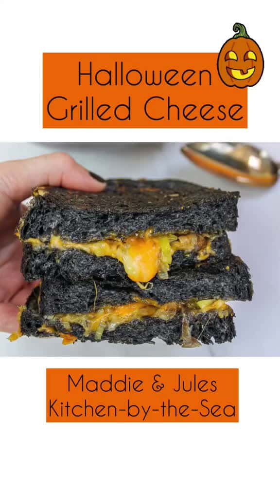 Cover for Halloween grilled cheese #sourdoughbread #halloween #halloweencountdown #spookyseason #sourdoughtok #grilledcheese #cheesepull