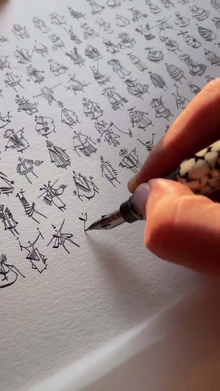 Cover for Effortless lines, flawless form ✍️ Watch this stunning freehand figure sketch come to life! #ArtMagic #FigureDrawing #Satisfying