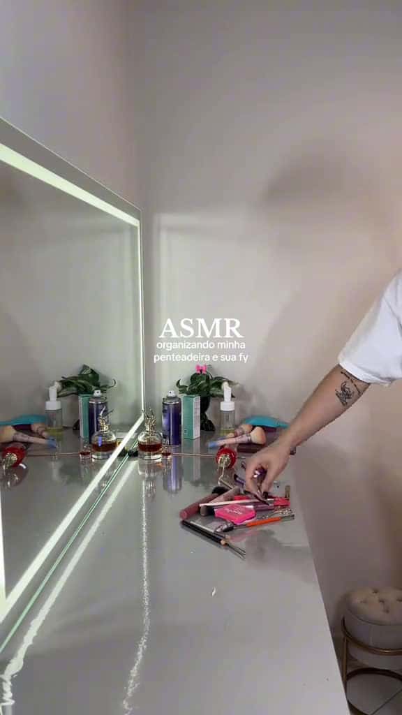Cover for Limpando sua fy  vanity organization makeup penteadeira fyp fyp asmr asmrmakeup 53446 #trendingscoopz