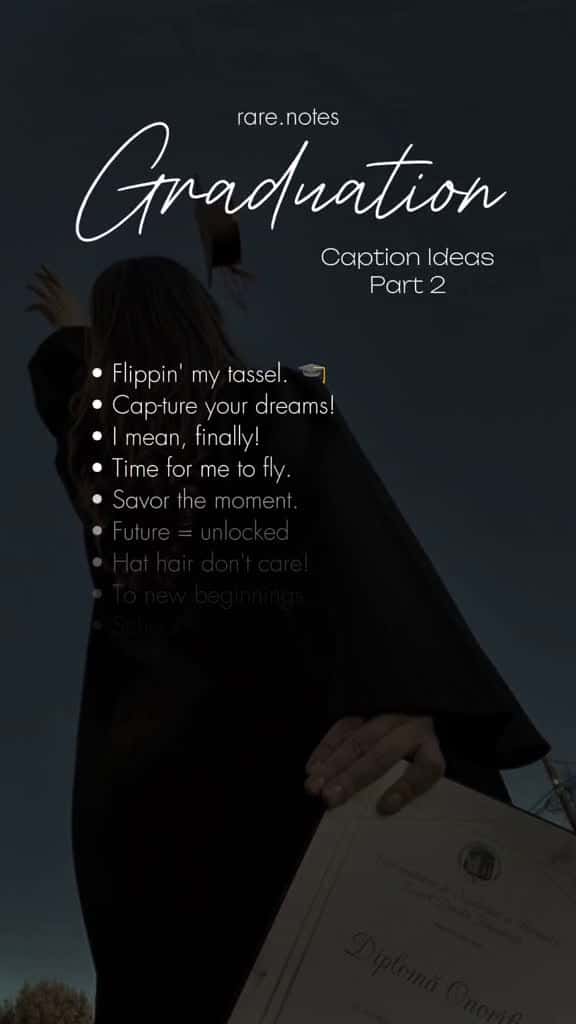 Cover for Part 2  Graduation Caption Ideas  caption captionideas graduation graduate gradua 07909 #trendingscoopz