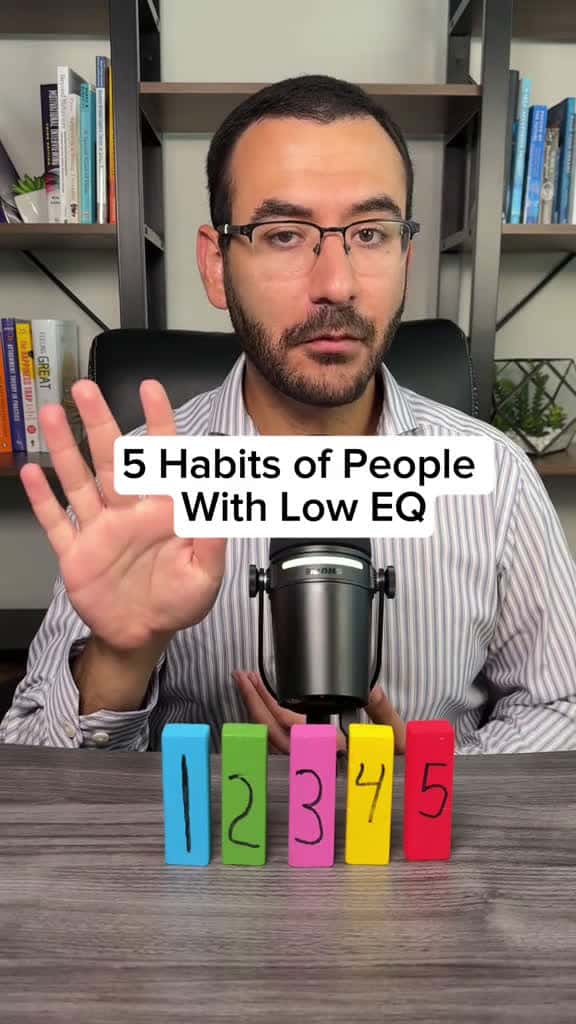 Cover for 5 Habits of People With Low Emotional Intelligence. emotionalintelligence emotion 95787 #america