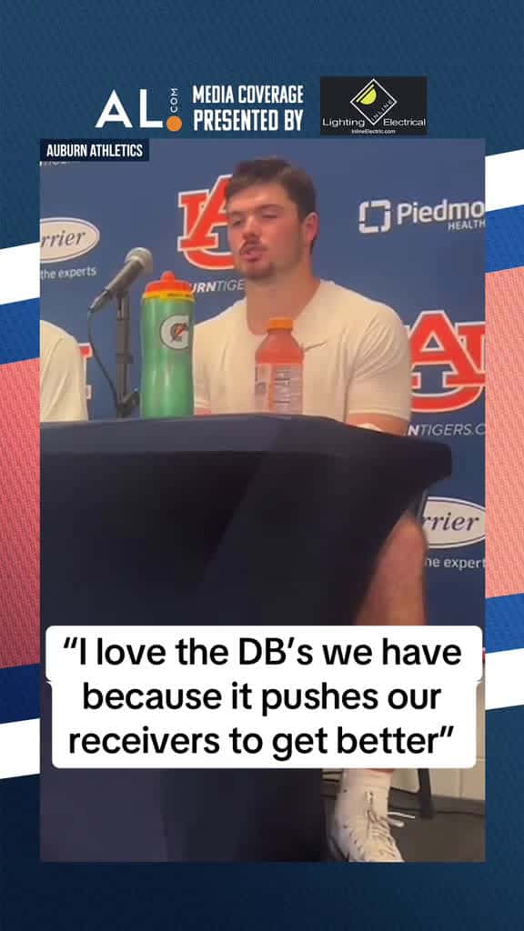 Cover for Jackson Arnold on how Auburn’s DB push the receiver’s to get better. #wareagle #wde created by Auburn_Football with Auburn_Football’s original sound