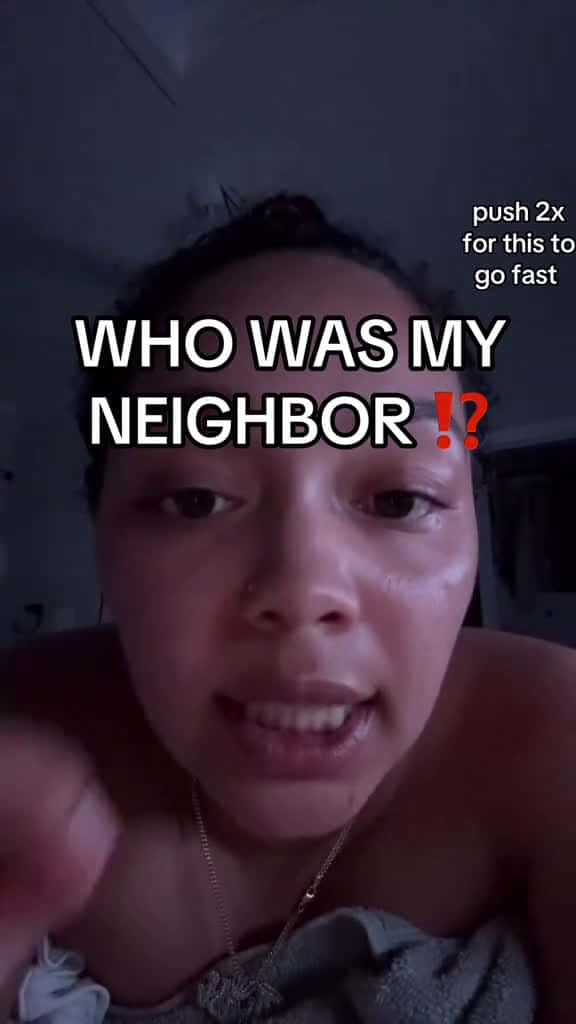 Cover for 'My neighbor was a wha?.. 😨 #storytime #murdermystery #foryou #neighborfromhell #scarystories' by Queen👑✨