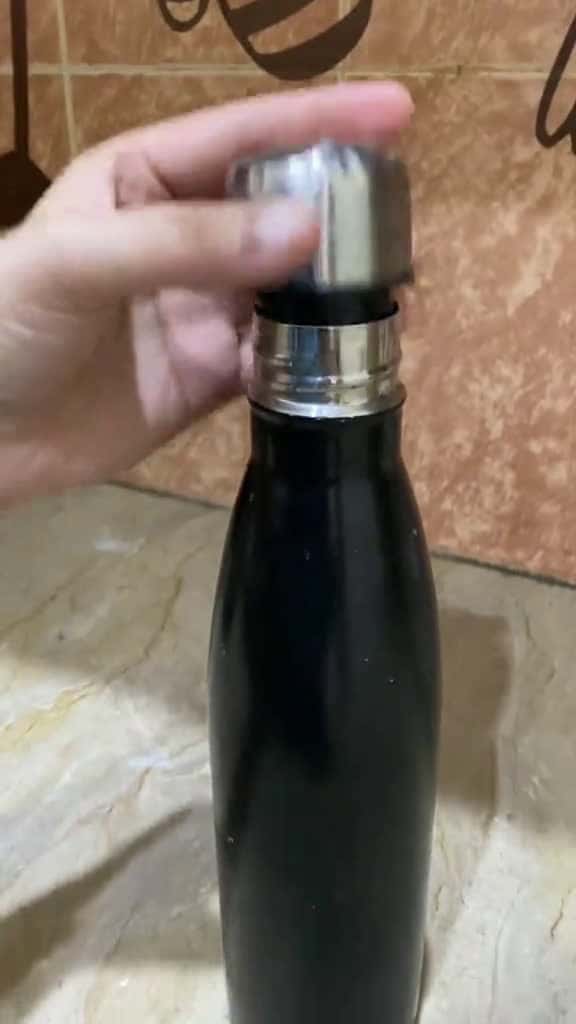 Cover for How to clean Bad Smell Steel Water Bottle  Flask without brush at home  clean rem 81462 #trendingscoopz
