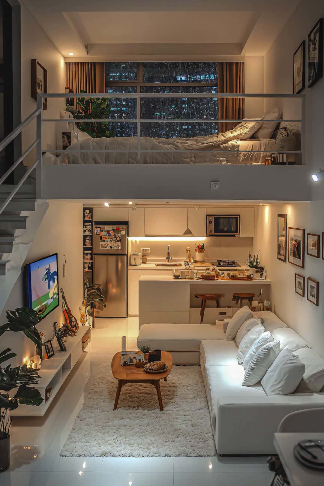 Cover for AI cozy loft Who'd you share late nights with here? #ApartmentGoals#LoftStyle#ChillZone#RoomieWanted