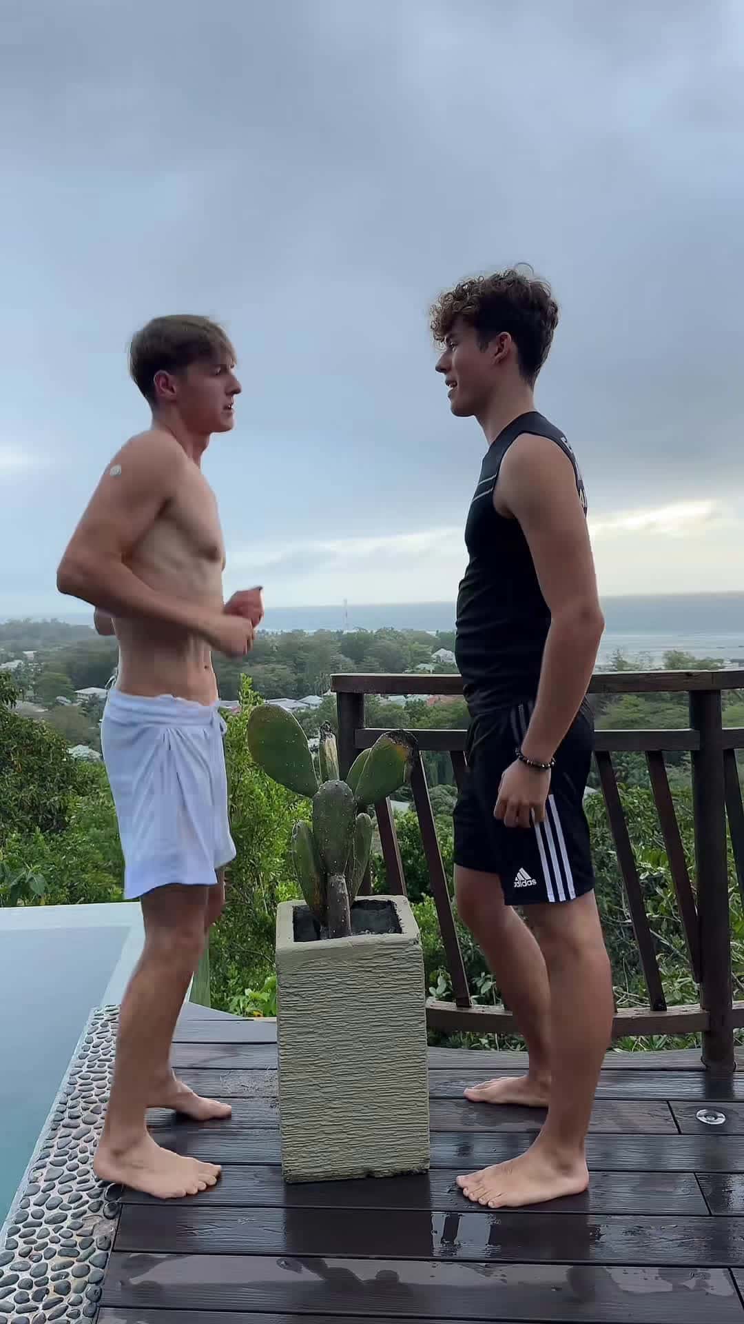 Cover for He touched the 🌵😂 #funny #boys #cactus #boysonvacation