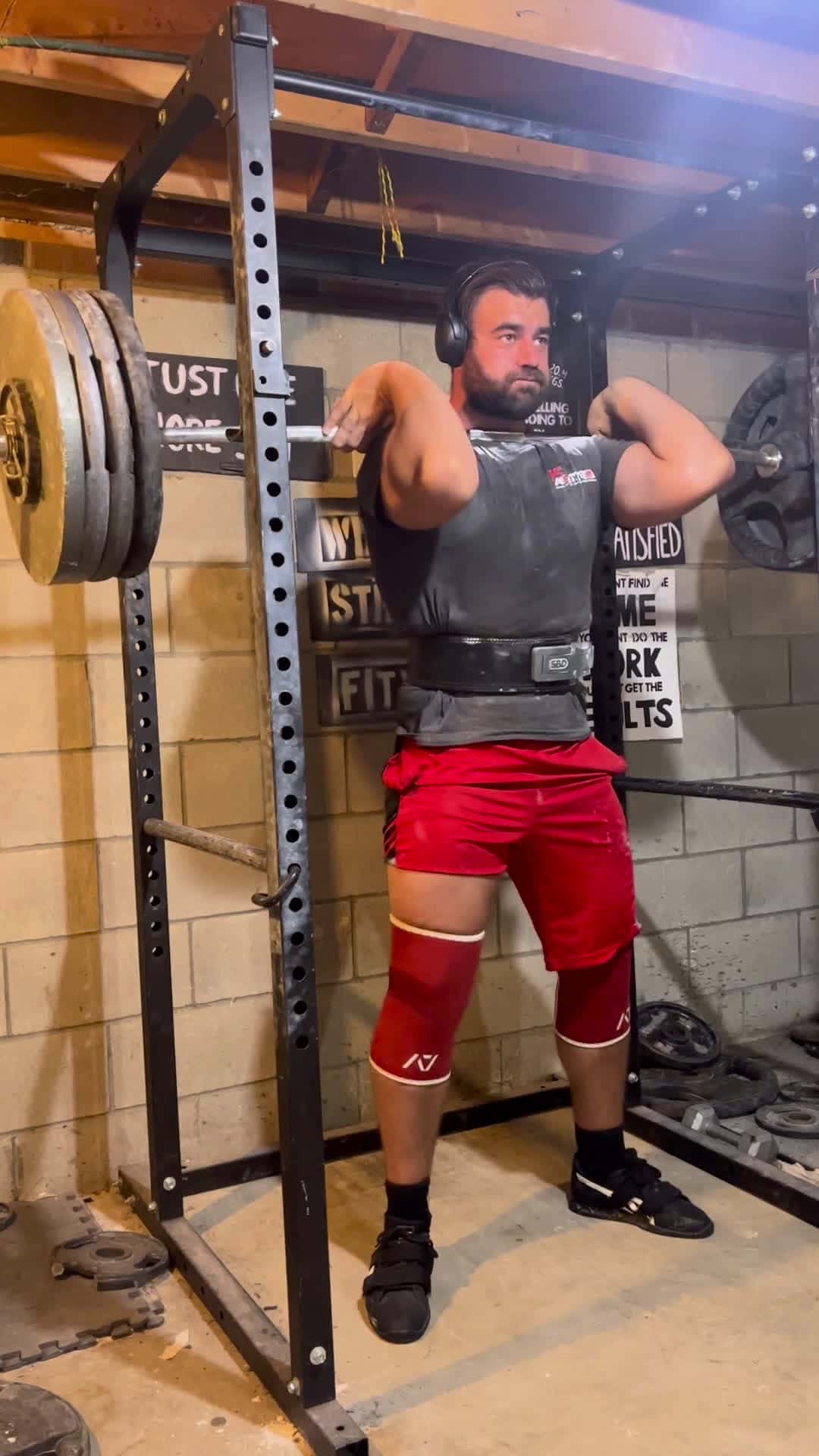Cover for Crushing a 415lb front squat! 💪 #FrontSquat #GymGoals #Strength
