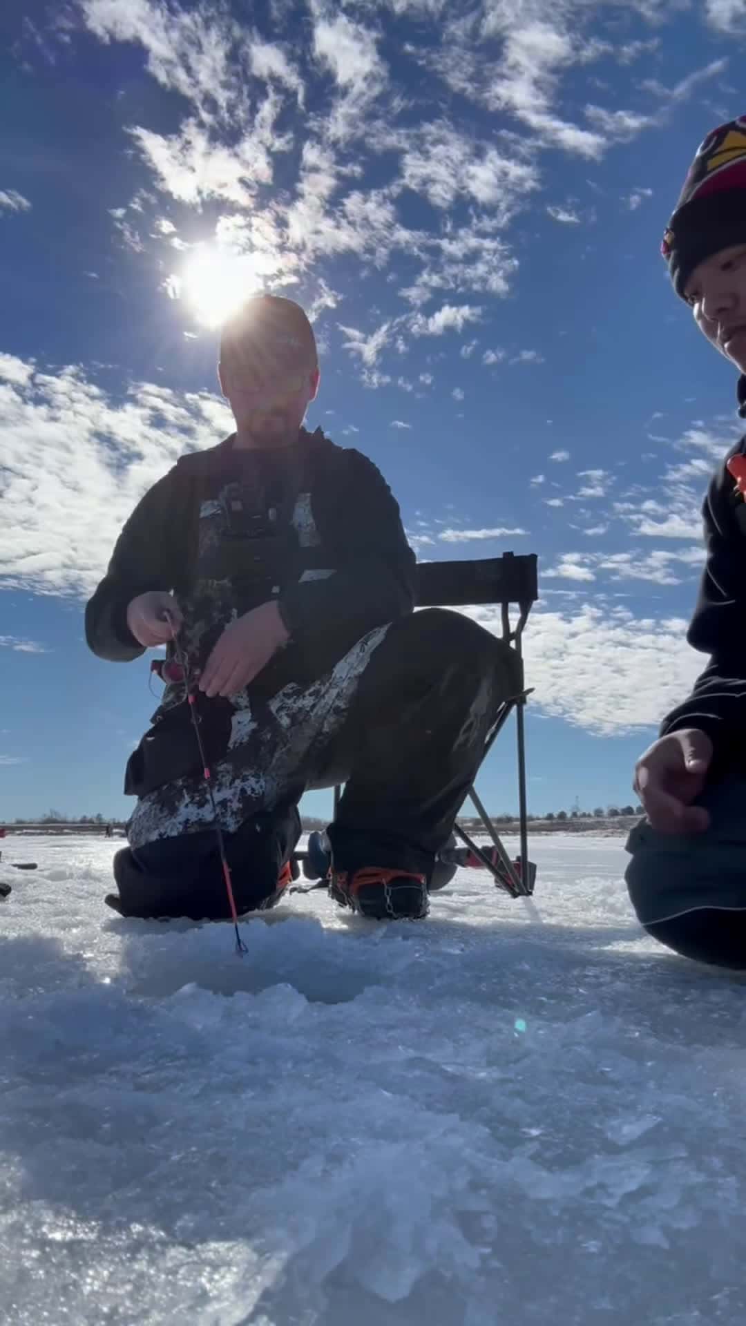 Cover for Whats On The Other End Of The Line icebeast icefishing whiskerseeker