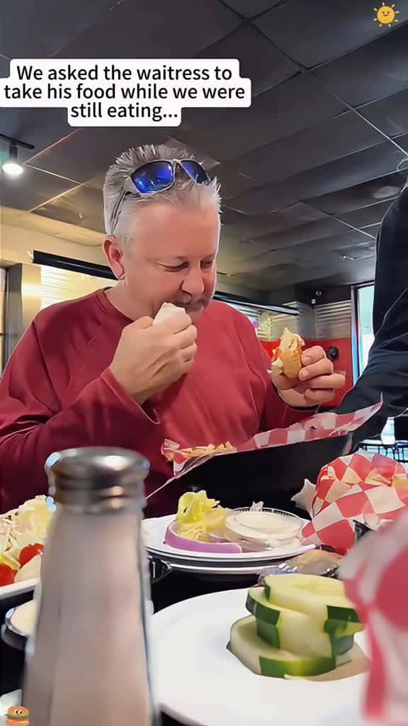 Cover for Let the waiter take away the food while were eating prank funny funnyprank funnyv 35454 #followMe