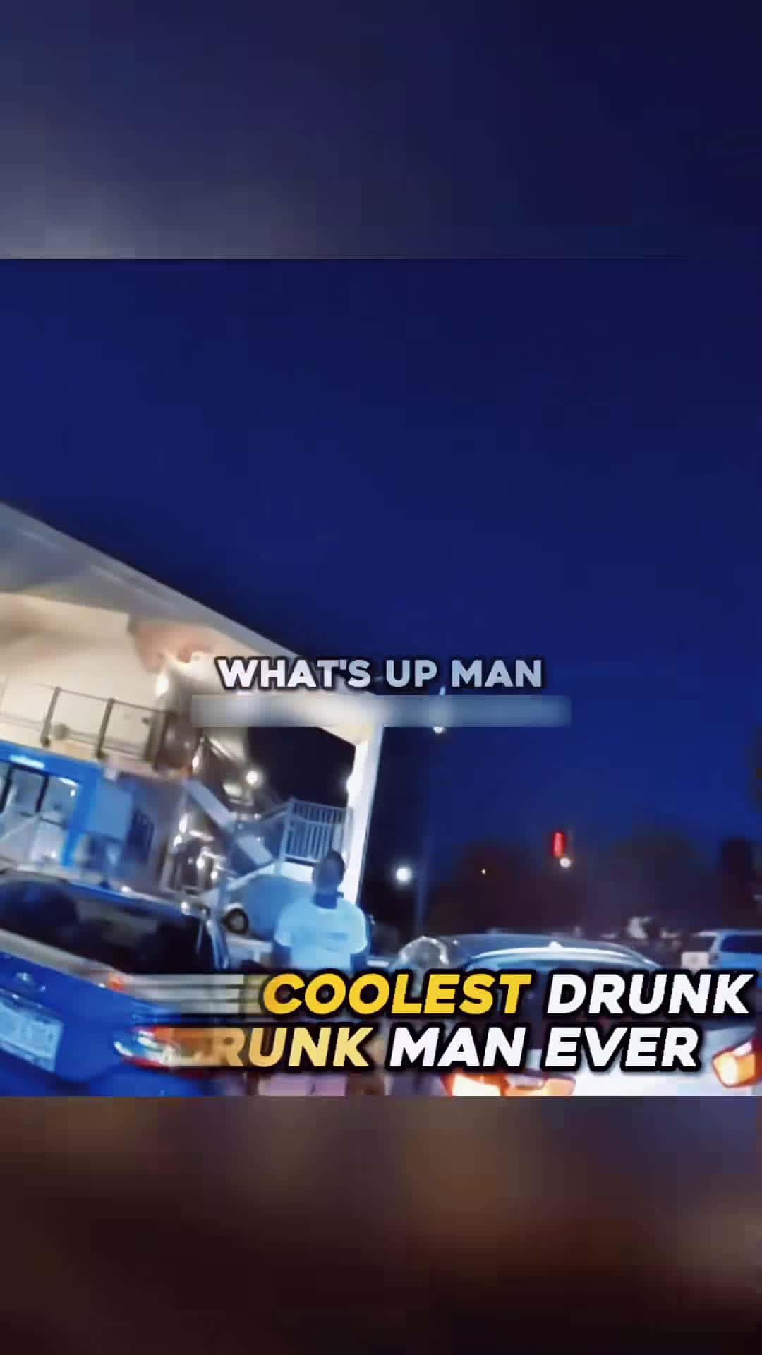Cover for #CaughtOnCamera The coolest drunk man ever
