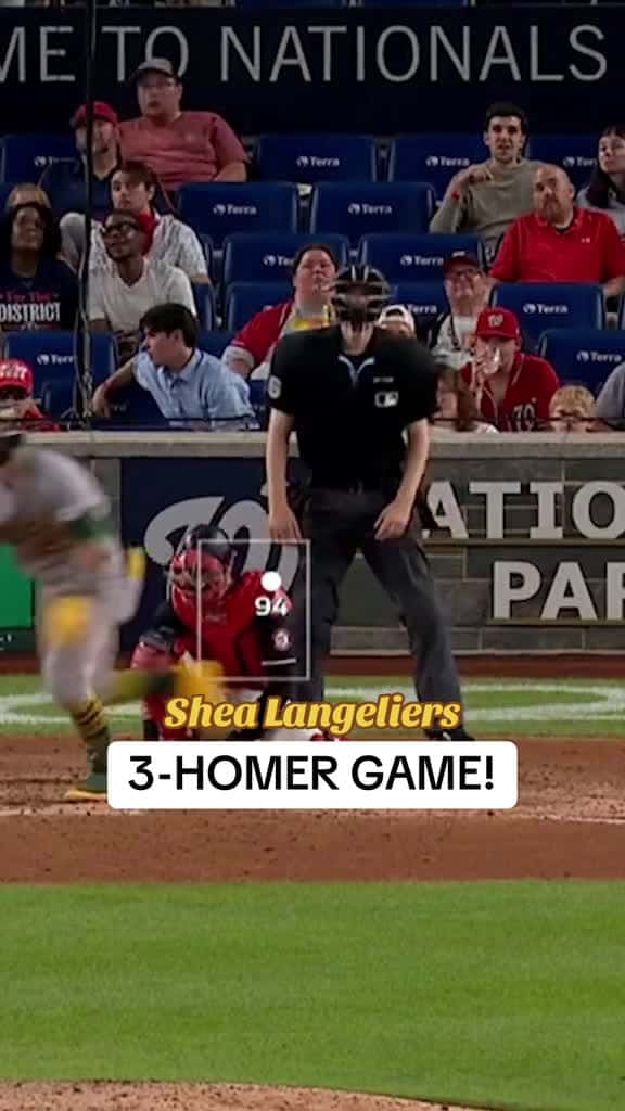 Cover for Shea Langeliers has his 2nd career 3-HR game!! #mlb #baseball created by MLB with MLB’s original sound