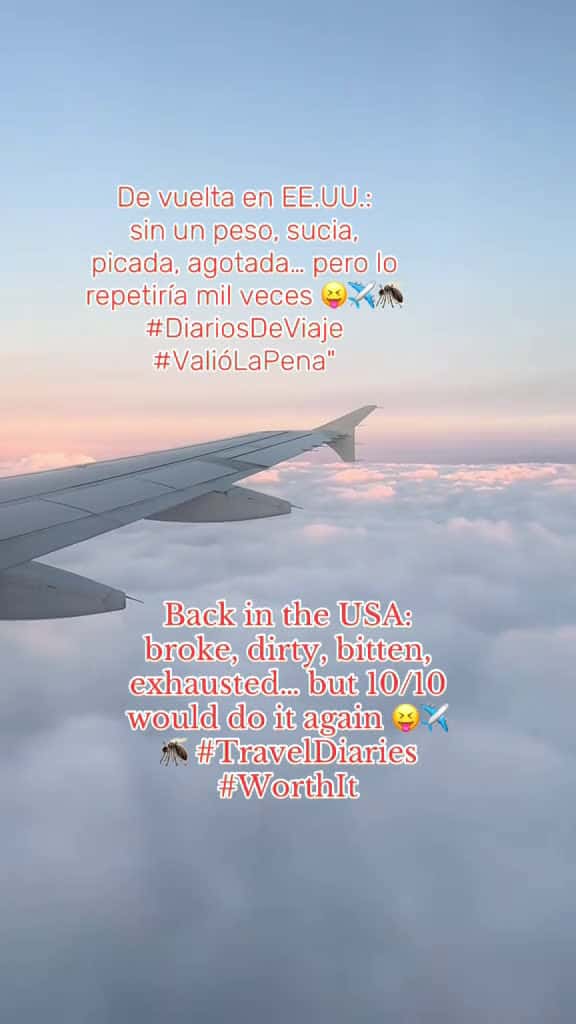 Cover for Back in the USA: broke, dirty, bitten, exhausted… but 10/10 would do it again 😝✈️🦟 #TravelDiaries #WorthIt #backtoreality #vacationisover  created by Elia | PK-Teacher | with Rochy RD & Donaty’s Dejenme Rulay