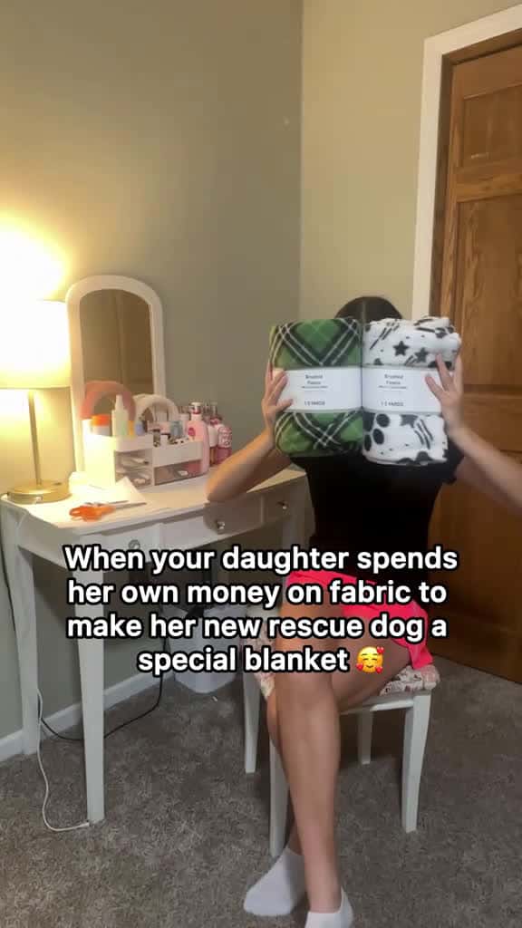 Cover for The sweet things she does for her soul dog just melt my heart I have a feeling this blanke 43166 #nicevideo