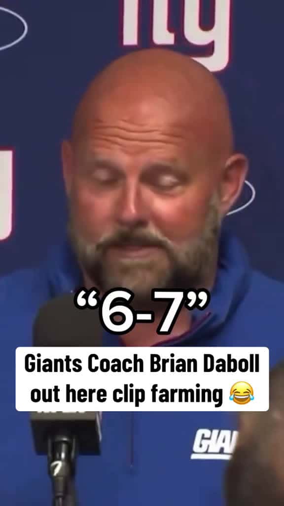 Cover for 6 7 Daboll 😂 @pardonmytake (via:@New York Giants)  created by Barstool Sports with Barstool Sports’s original sound
