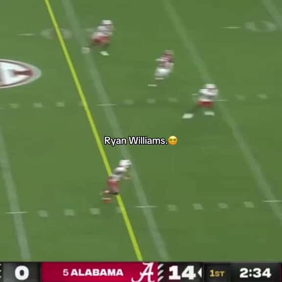 Cover for Every Ryan Willams touchdown this Seasonryanwilliams rolltide 17yearsolold alabam 86666 #shortvideosscoopz