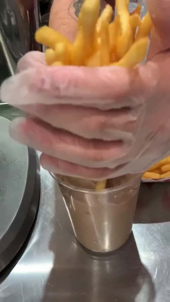 Cover for Who else dips their fries in their shake grubspot fries icecream chocolate foodti 61738 #nicevideo