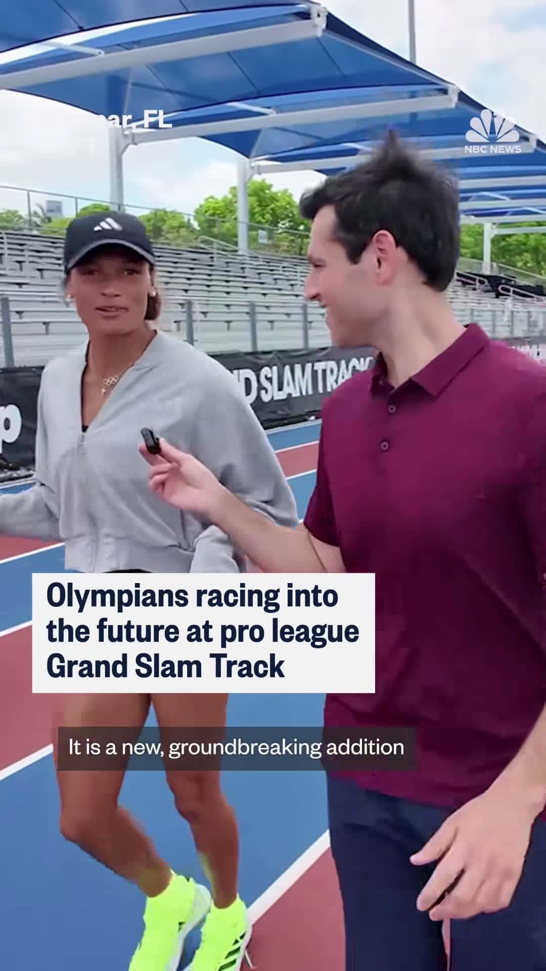 Cover for Team USA Olympic legend Michael Johnson has created Grand Slam Track, a first-of-its-kind pro league for elite track and field athletes, giving them the opportunity to establish themselves outside of the Olympic games. Grand Slam Track is streaming on NBCUniversal's Peacock this weekend. @jessekirschtv