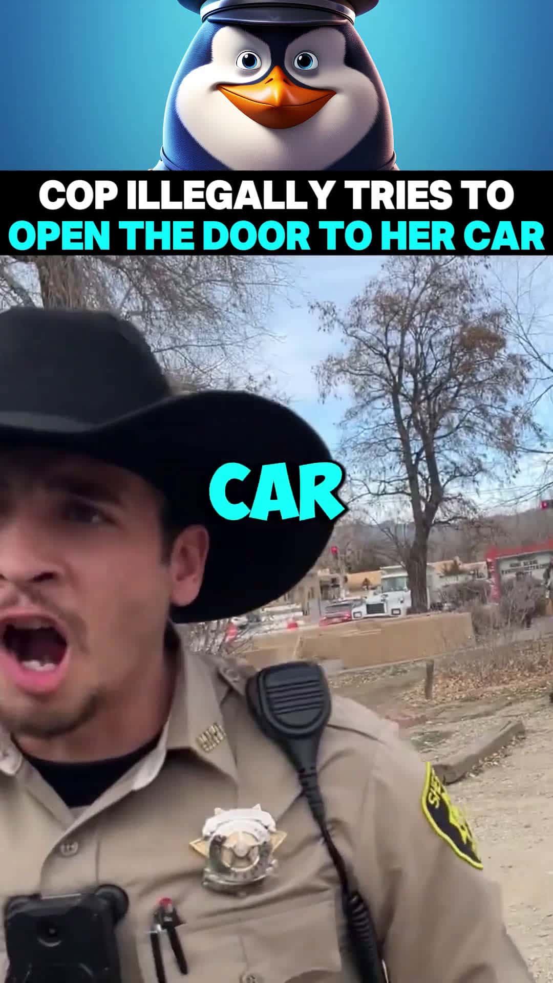 Cover for Cop Illegally Tries to Open the door to her Car
