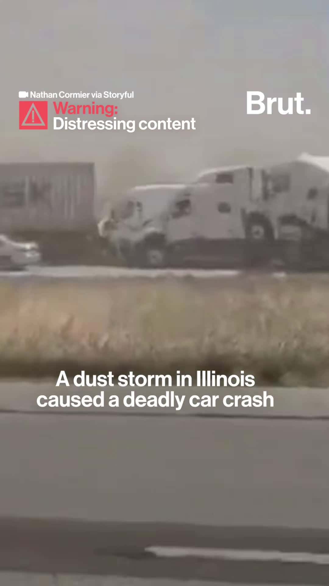 Cover for A dust storm from a freshly plowed field caused a deadly car crash involving more than 70 vehicles.