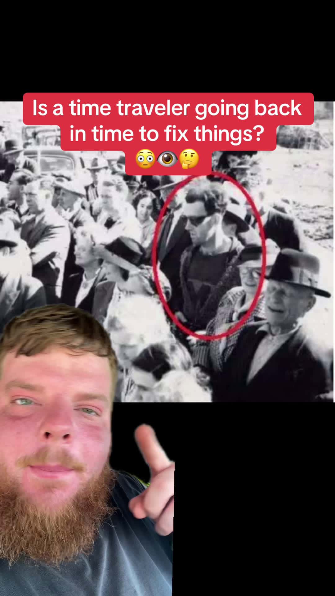 Cover for Is a time traveler going back in time to fix things? #time #travel #mystery #famous #sad