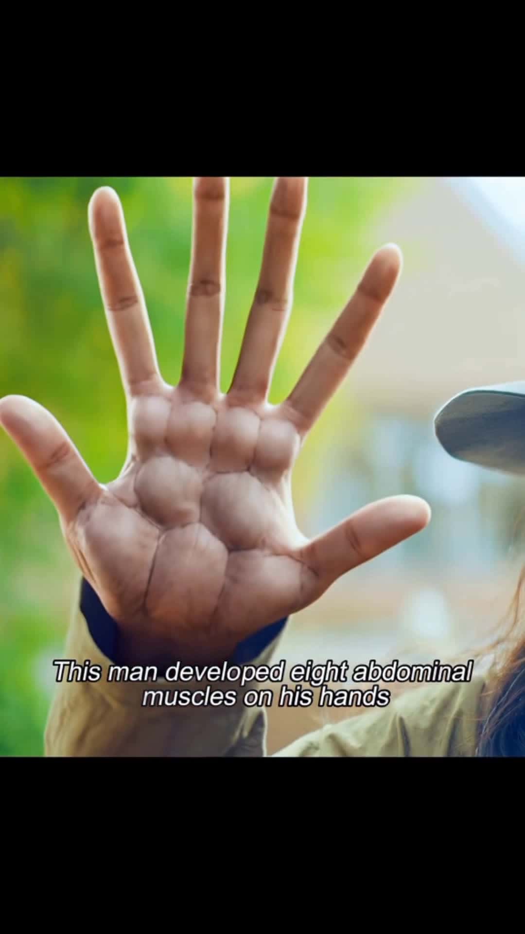 Cover for This man has eight abdominal muscles on his hand #movie #film #foryou
