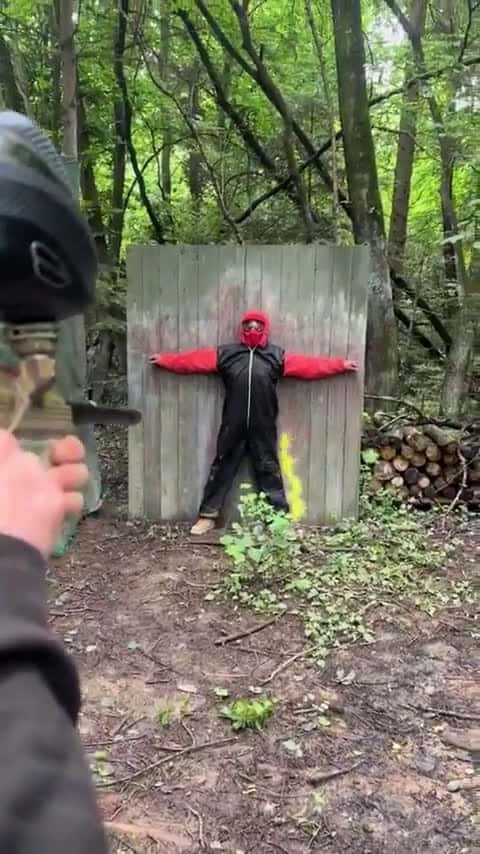 Cover for This guy has some very impressive aim with a paintball gun