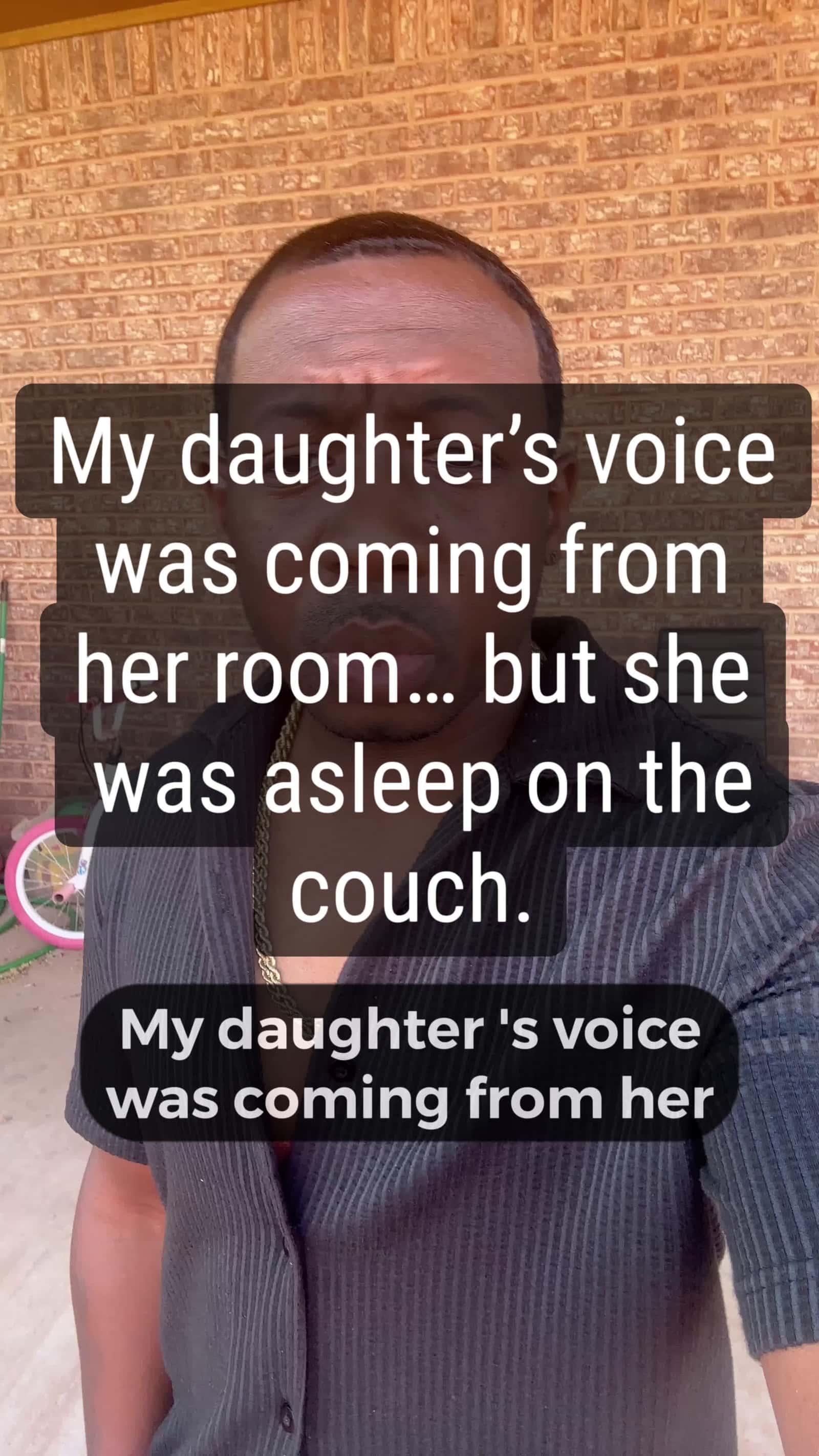Cover for My daughter’s voice was coming from her room, but she was asleep on the couch #reels