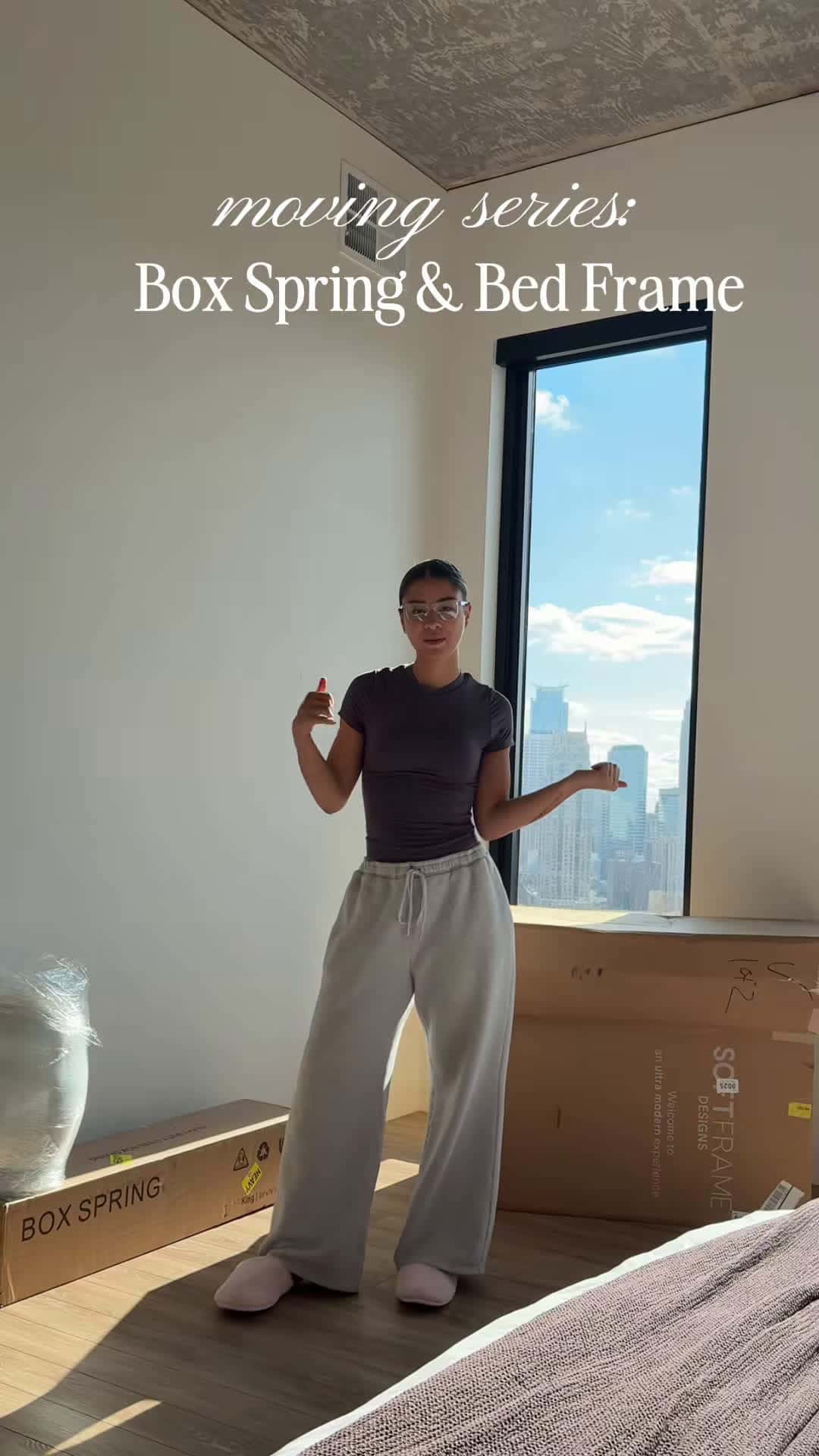 Cover for Just new a duvet cover and we’re set, I’m thinking sage green🛌👏🏽💓 #fyp #bedroom #newapartment #moving #organize #productivity #bedframe @SoftFrame