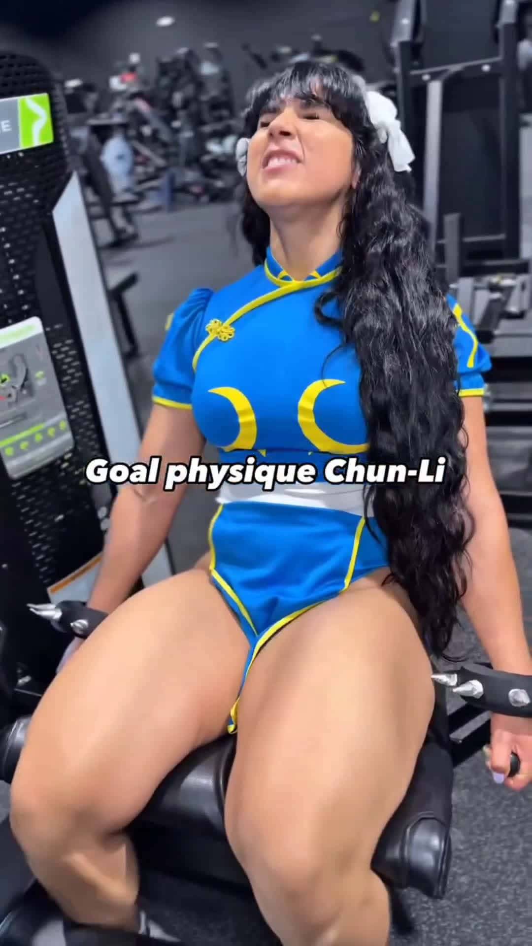 Cover for Chun-Li was always my crush, was she yourstoo ?#cosplayer #fitgirl #gymreels #chunli #gymgirl#workoutroutine #legday #quads #legs#legsfordays