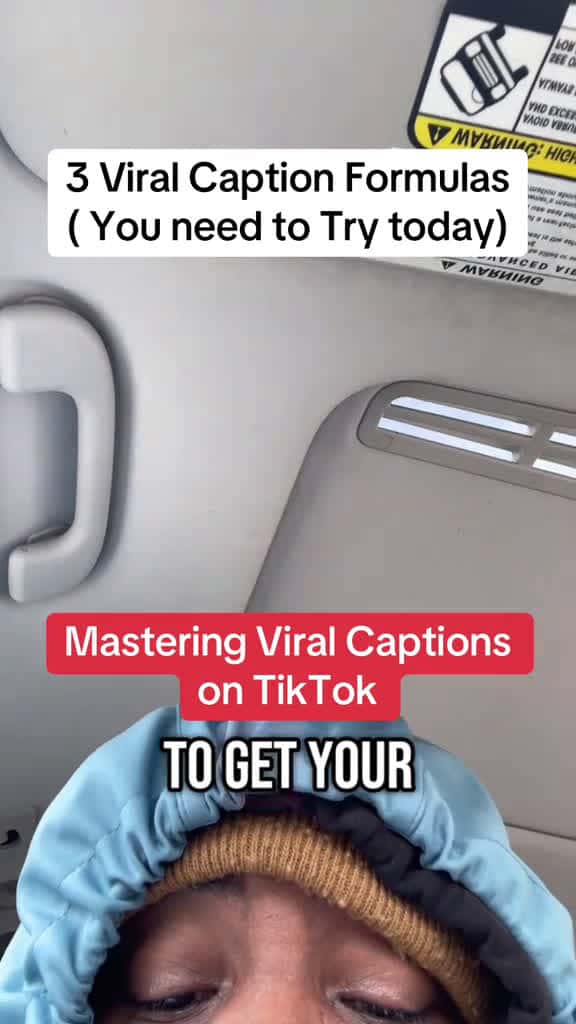 Cover for 3 Viral Caption Formulas You need to Try today greenscreen creatorsearchinsights tiktokcap 38910 #america