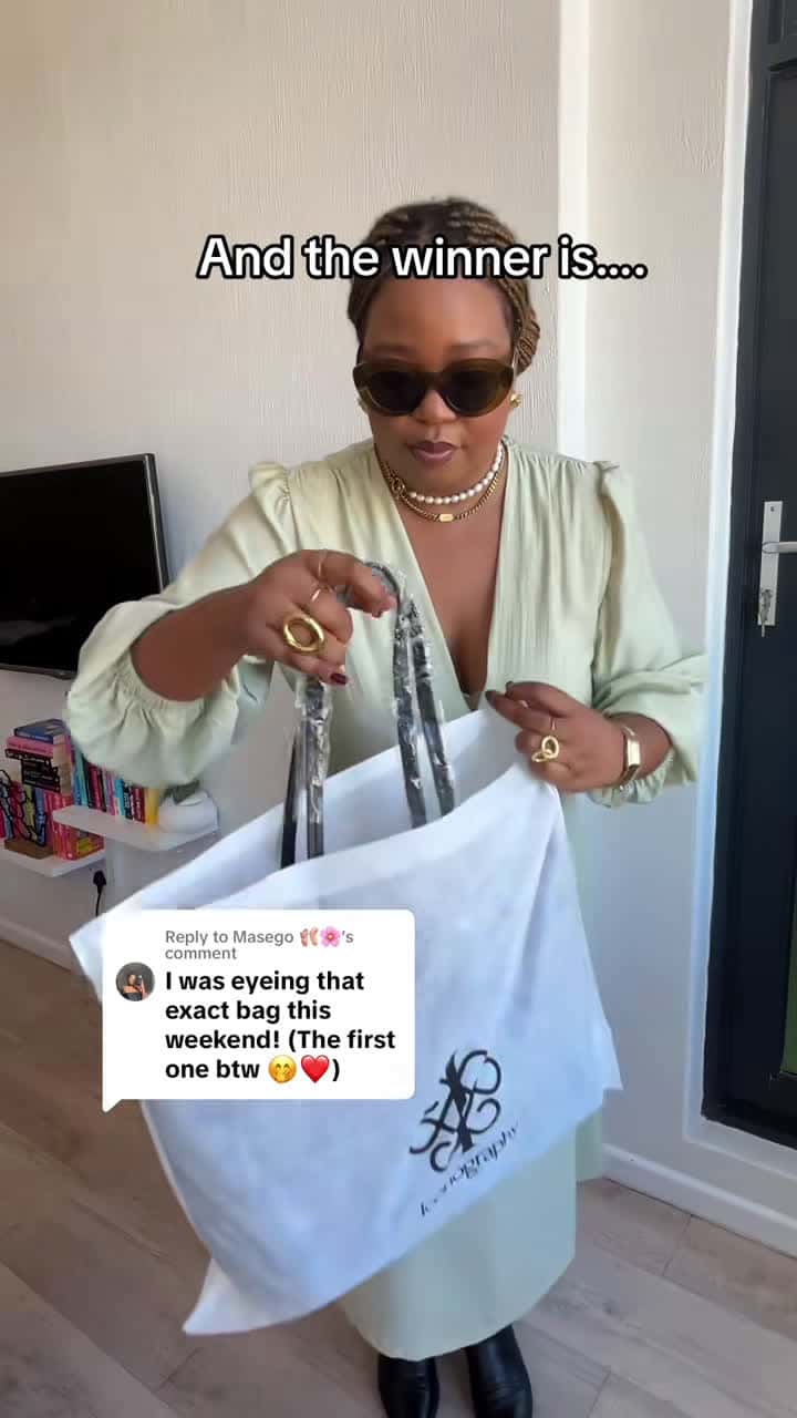 Cover for Replying to @Masego 🩰🌸 congrats, bby! Check DM and send your deets! Announcing another winner on Tuesday for the monogram shoulder ❤️ @Bash