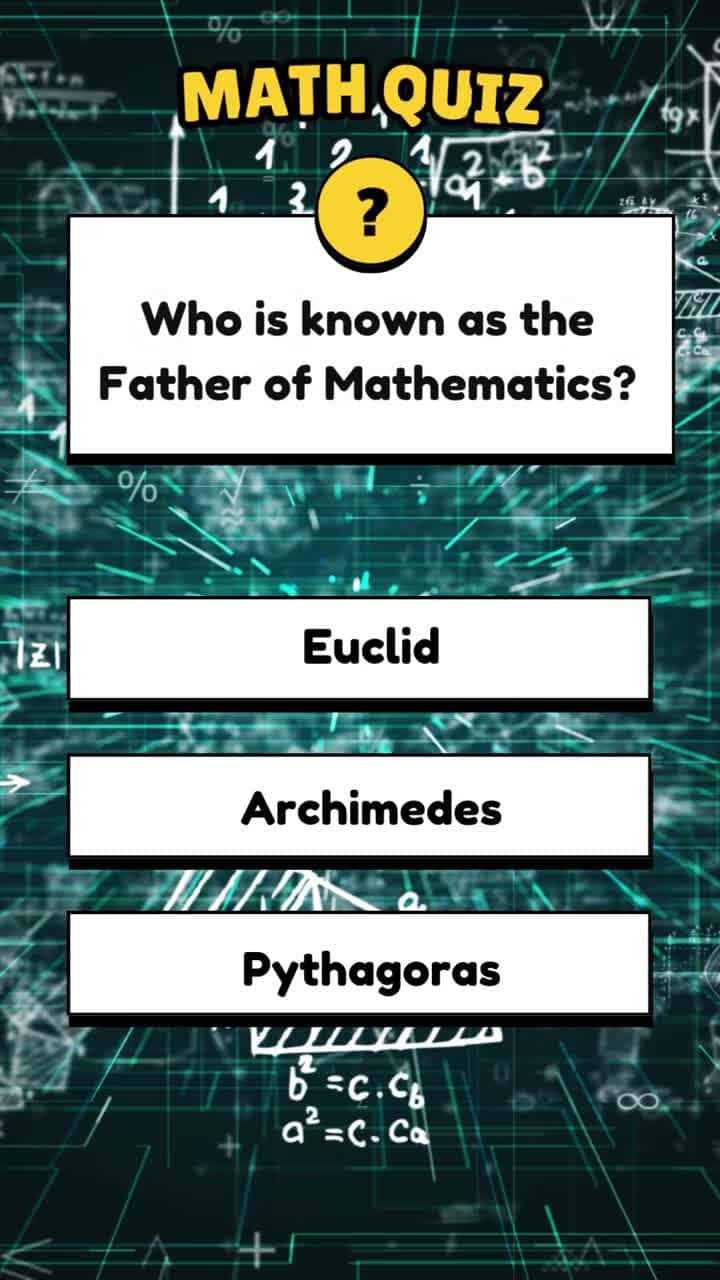 Cover for Math Quiz🧠 How many questions can you answer correctly? 🤔 #math #maths #gk #mathematics #fyp #tiktok #mathquiz #mathsquiz #uk #ukquiz #mathtricks #quiz