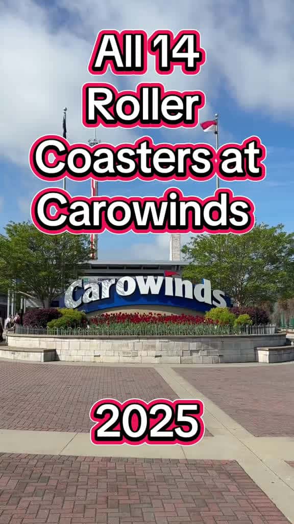 Cover for All 14 roller coaster at Carowinds 2025 @Carowinds #rollercoaster #carowinds #northcarolina #southcarolina #themepark #coastershauntsdarkrides #LIVEIncentiveProgram #LIVECanBeEasy #PaidPartnership  created by coasters.haunts.da...