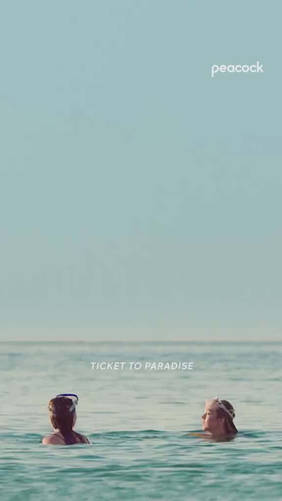 Cover for Help Im lost  TicketToParadise is streaming now on Peacock. KaitlynDever Ocean Va 85514 #trending