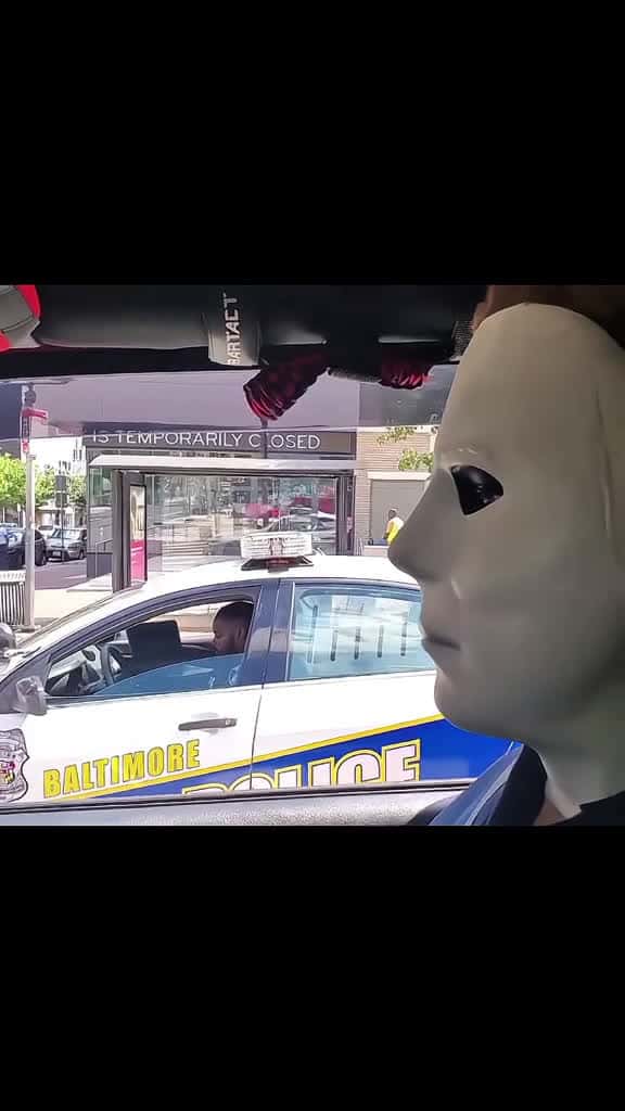 Cover for Do it to a cop michaelmyers halloween copsoftiktok jeeplife police prank maskprank scarepr 75223 #american
