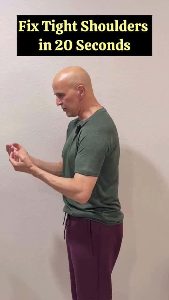 Cover for Fix Tight Shoulders in 20 Seconds!  #drmandell #shoulder #poorposture created by Motivationaldoc with Motivationaldoc’s original sound