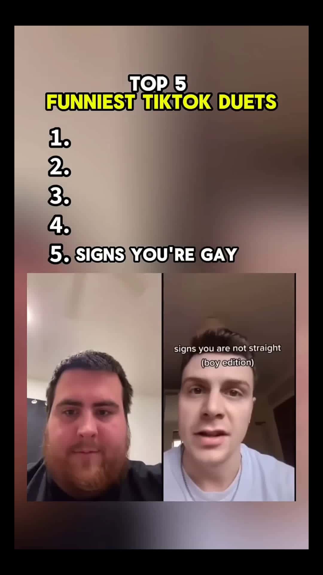 Cover for TOP 5 FUNNIEST TIKTOK DUETS #top5 #funniest #tiktok #duet 