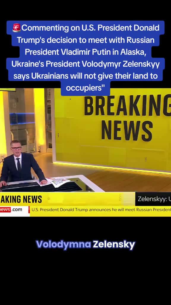 Cover for Trump meets Putin in Alaska as Zelenskyy vows Ukraine won’t cede land; deadline tightens peace talks with tariffs looming in 10-12 days ⚠️ #Ukraine #Russia #Putin #Trump #Alaska