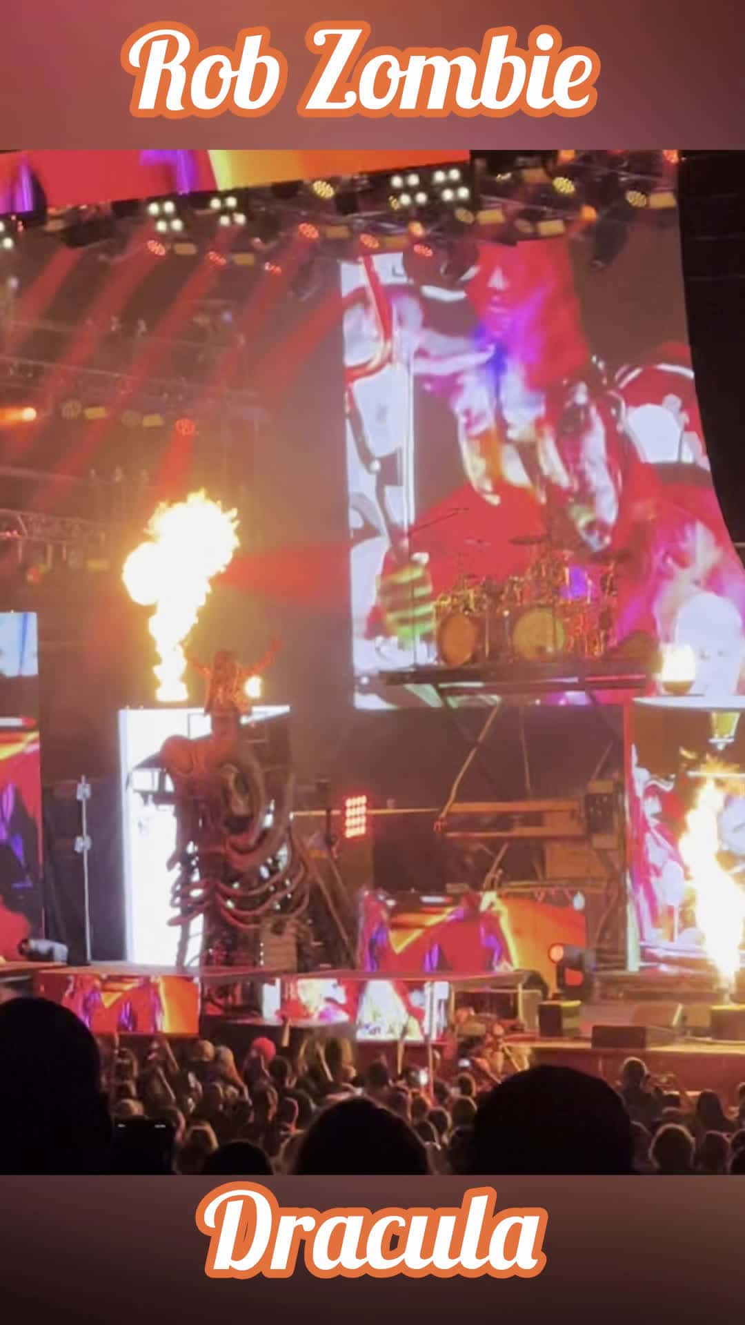 Cover for Rob Zombie - Drácula. Lots of fire.. fire is cool.
