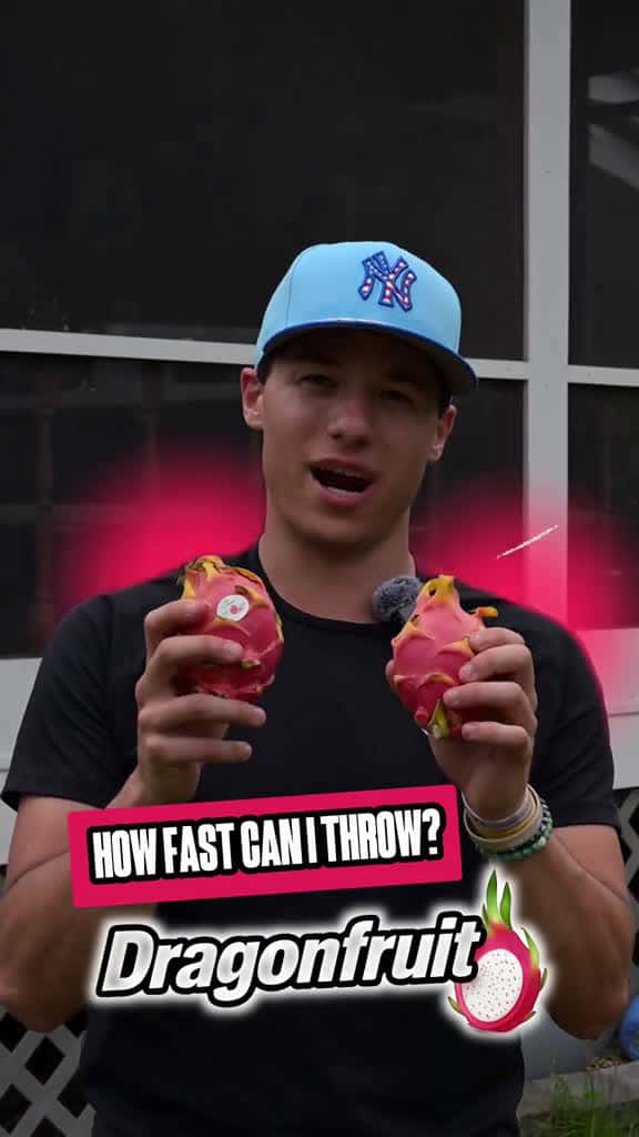Cover for I'm Honestly Shocked It Went That Fast. The Explosion Was Unreal! Full Video Out Now on YouTube (60eraguy) #baseball #60eraguy #pitching #experiment #mlb #fruit #watermelon #100mph #slowmo #explosion #dragonfruit created by 60e...
