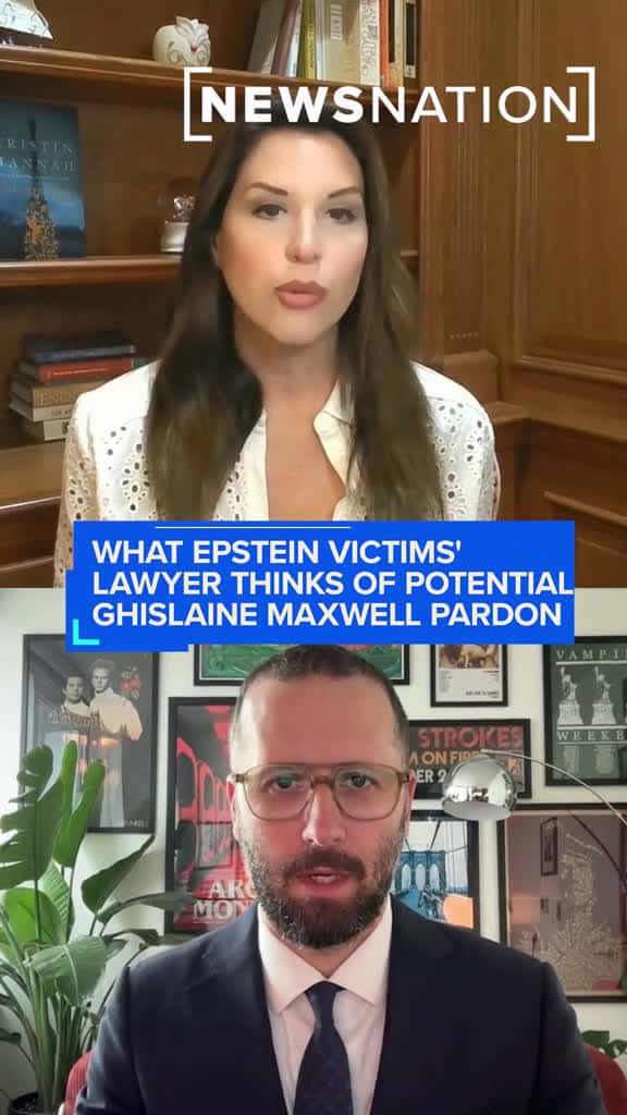 Cover for Attorney Arick Fudali represents 11 Jeffrey Epstein accusers and he tells NewsNation's Diana Falzone "it's the most ridiculous thing" that Epstein co-conspirator Ghislaine Maxwell could possibly be pardoned despite abusing mino...