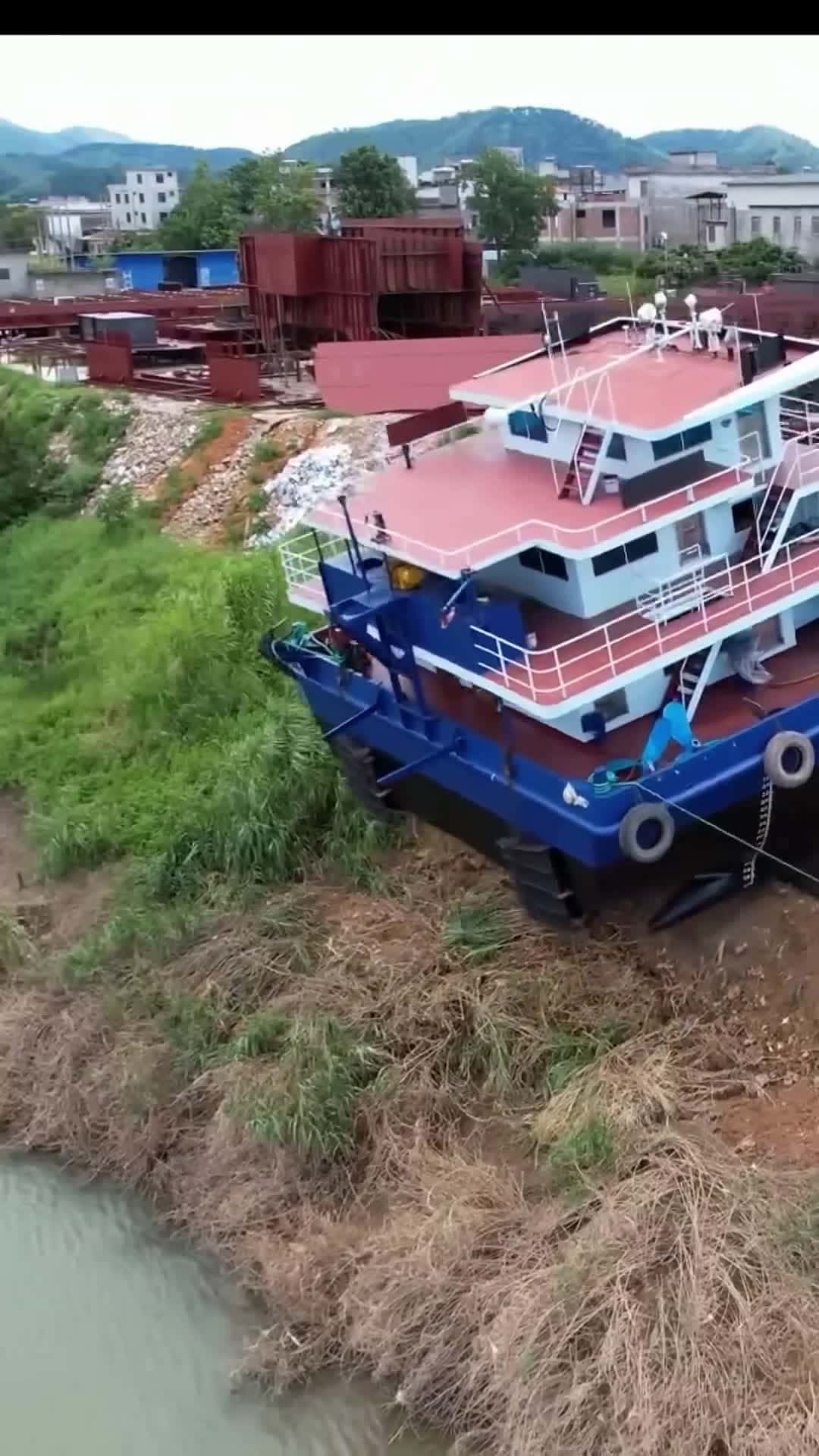 Cover for Big Ship Launching  #trending #shorts  #shiplaunch #bigship 