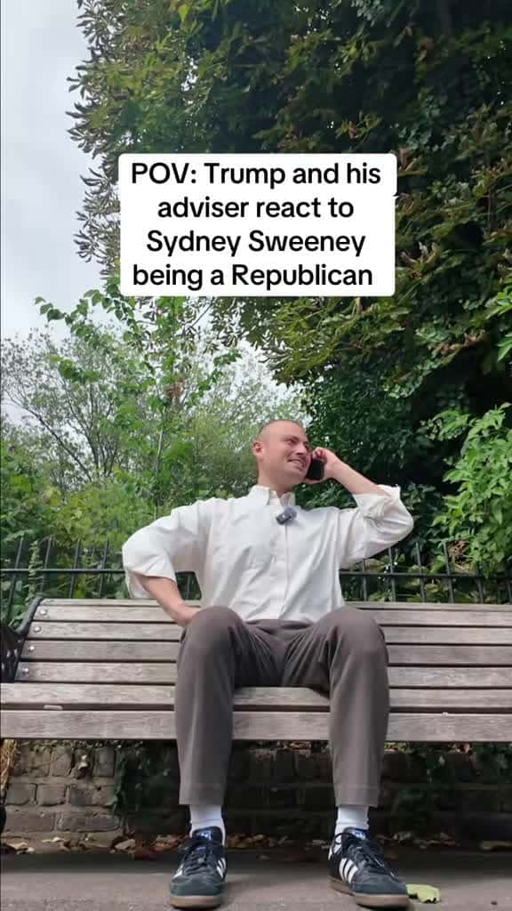 Cover for Sydney Sweeney's American Eagle ad gets unexpected support from Donald Trump and even the White House! What does this mean for the brand? 👖🇺🇸 #SydneySweeney #AmericanEagle #DonaldTrump