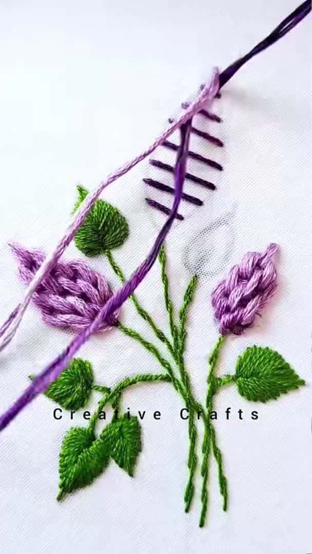 Cover for Awesome flower embroidery steps #shorts #embroidery #trending #foryou #ytshorts_048 (2)