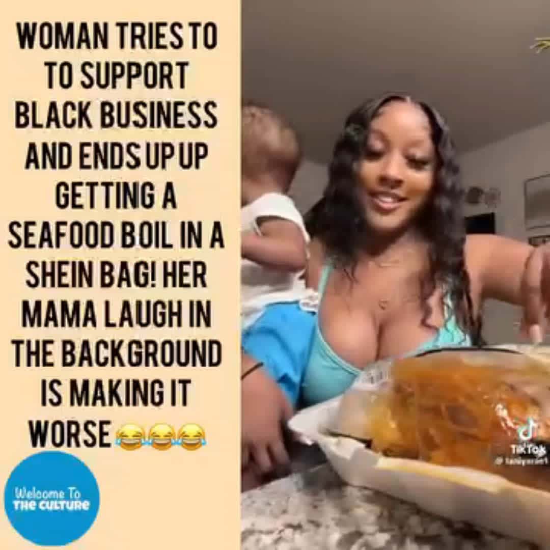 Cover for She got her order of crab legs in a shein bag 🤣 #crabs  #food  #funnyvideos  #funny  #viralvideo  #viral  #foryou  #foryoupage 