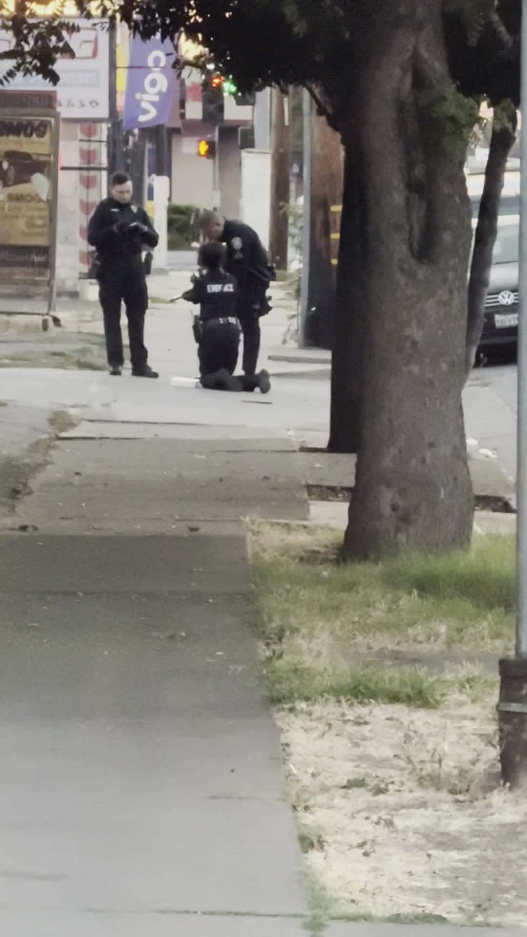Cover for Today in Stockton police attempt to pull over a Cadillac Cadillac throughout a handgun Fremont and Wilson Way check out my Instagram real_Stockton_time