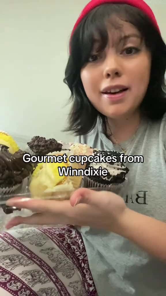 Cover for Gourmet cupcakes from winndixie ?! $11 for the whole thing let’s try it! #asmreating #gourmetcupcakes #fyp #ratingfood #mukbang #foodie  created by Nostalchickk with Nostalchickk’s original sound